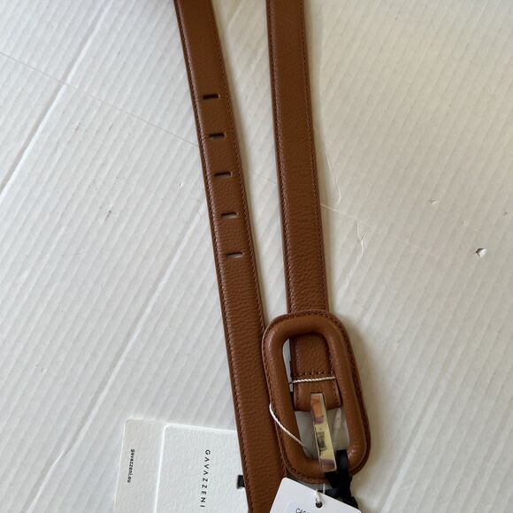 Veronica Beard/GAVAZZENI Leather Belt 90/M Lavanda Tan Brown Made in Italy NWT main image 10